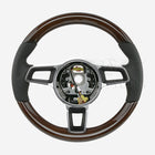 17-24 Porsche Cayman Boxster Yachting Mahogany Wood Steering Wheel # 9P1-419-091-EE-A34