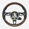 17-24 Porsche Cayman Boxster Yachting Mahogany Wood Steering Wheel # 9P1-419-091-EF-A34