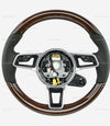 17-24 Porsche Cayman Boxster Yachting Mahogany Wood Steering Wheel # 9P1-419-091-EF-A34