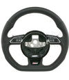 14-18 Audi RS6 Flat Bottom Steering Wheel # 4G0-419-091-AF-NOQ