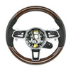 17-23 Porsche Cayman Boxster Yachting Mahogany Wood Steering Wheel # 9P1-419-091-ME-A34