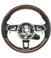 17-23 Porsche Cayman Boxster Yachting Mahogany Wood Steering Wheel # 9P1-419-091-ME-A34
