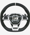 17-19 Mercedes-Benz E300 E400 E43 E63 AMG Flat Bottom Steering Wheel # 213-460-46-00-1B81