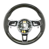 15-20 Porsche Macan Anthracite Birch Wood Gray Leather Steering Wheel # 95B-419-091-AN-OE5