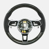 15-20 Porsche Macan Anthracite Birch Wood Black Leather Steering Wheel # 95B-419-091-AN-A34