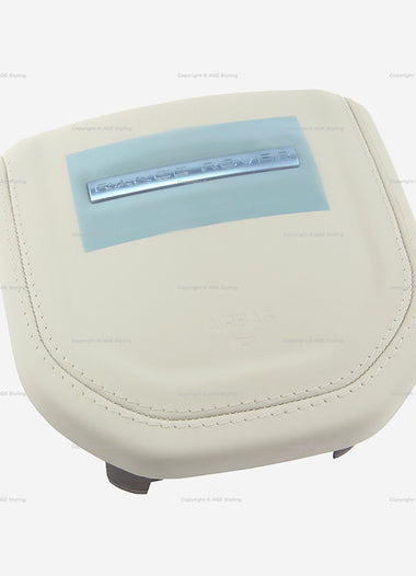 18-21 Range Rover Velar Driver Airbag Acorn Beige Leather # LR104314