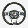 13-18 Mercedes-Benz Black Ash Wood Flat Bottom Steering Wheel # 231-460-28-03-9E38