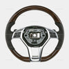 12-13 Mercedes-Benz SLK250 SLK350 Walnut Wood Black Leather Steering Wheel # 172-460-07-03-9E38