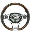 2016 Mercedes-Benz SLK300 SLK350 Walnut Wood & Leather Steering Wheel # 231-460-51-03-9E38