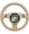 12-16 Porsche 911 Boxster 981 Cayman 987 PDK Steering Wheel Luxor Beige # 991-347-803-13-9J9