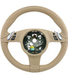10-16 Porsche Cayenne Panamera Steering Wheel Luxor Beige Leather # 7PP-419-091-CJ-9J9