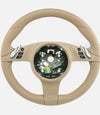 10-16 Porsche Cayenne Panamera Steering Wheel Luxor Beige Leather # 7PP-419-091-CJ-9J9