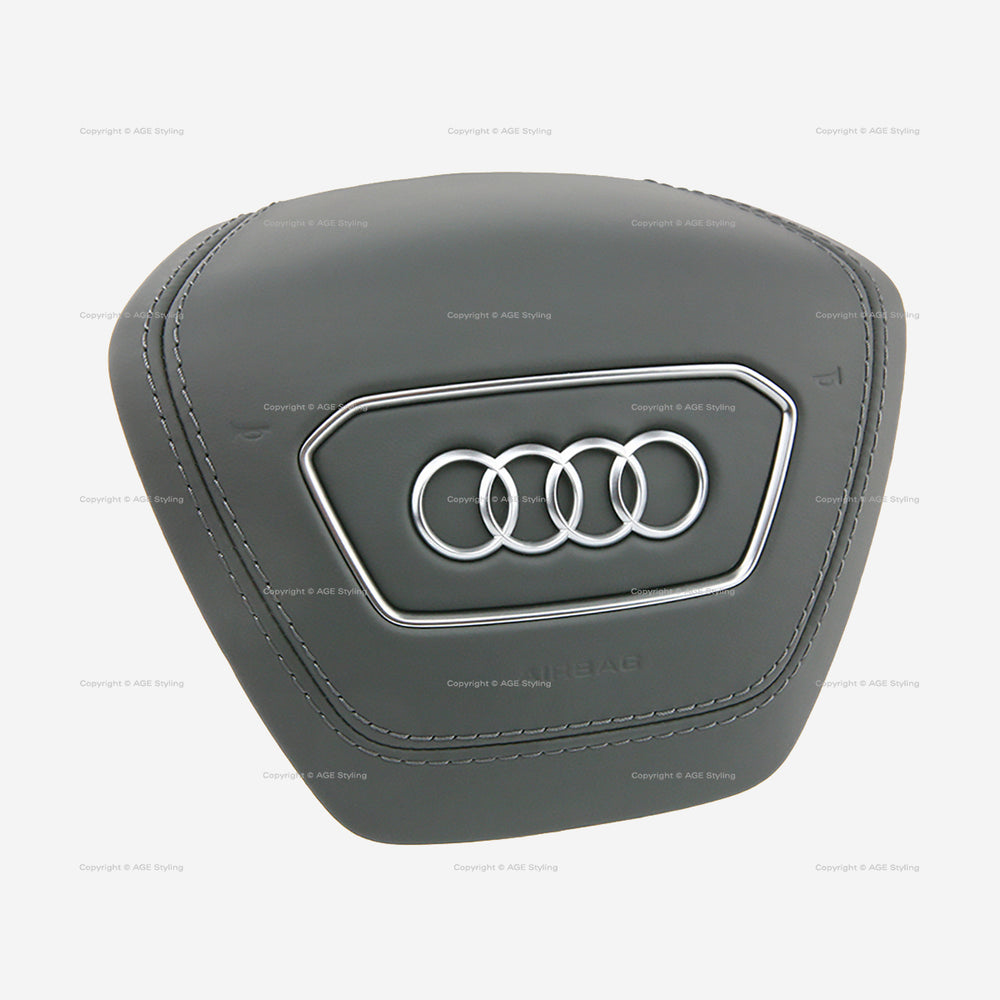 19-24 Audi A6 A7 A8 E-tron Driver Airbag Gray Leather # 4N0-880-201-L-DF9