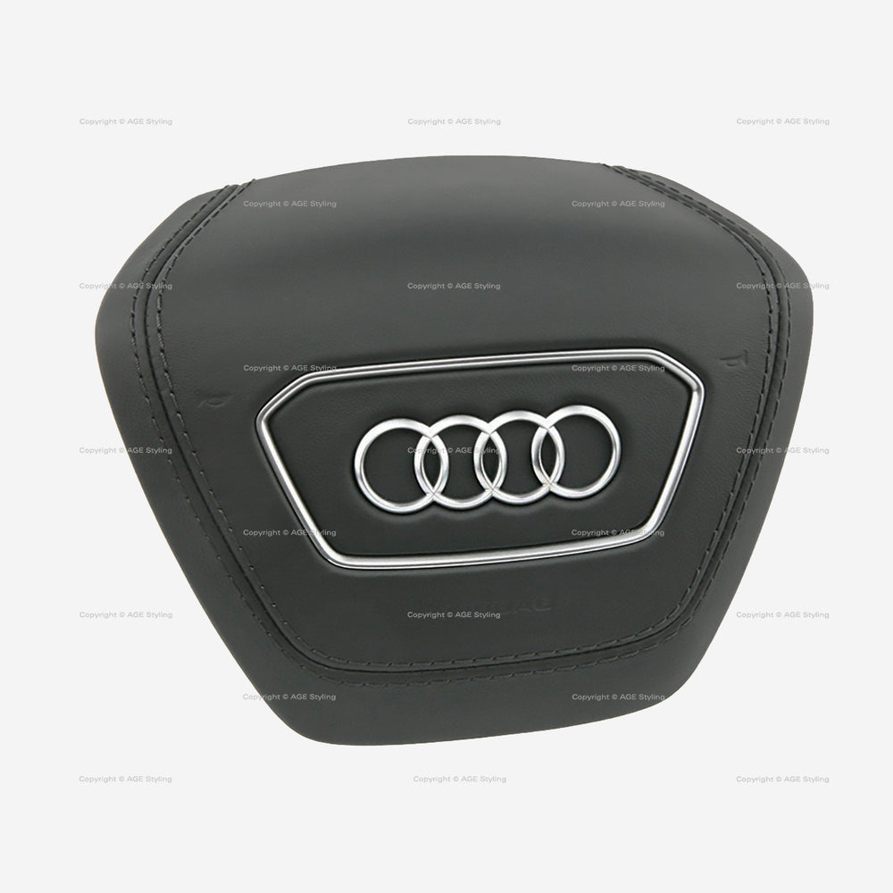 19-23 Audi A6 A6 A8 e-tron Driver Airbag Black Leather # 4N0-880-201-J-1KT