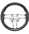 17-20-Porsche Panamera Carbon Fiber Leather Steering Wheel Rim # 971-419-091-EF-A34