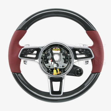 17-24 Porsche 911 Cayman Boxster Carbon Fiber Steering Wheel # 9P1-419-091-EM-OG6