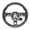 17-19 Porsche 911 Cayman Boxster Carbon Fiber Steering Wheel # 9P1-419-091-EM-6H6