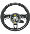 17-19 Porsche 911 Cayman Boxster Carbon Fiber Steering Wheel # 9P1-419-091-EM-A34