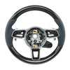 17-19 Porsche 911 Cayman Boxster Carbon Fiber Steering Wheel # 9P1-419-091-EM-OH7