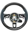 17-19 Porsche 911 Cayman Boxster Carbon Fiber Steering Wheel # 9P1-419-091-EM-OH7
