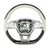14-17 Mercedes-Benz S550 S600 S63 S65 Black Piano Lacquer Designo Porcelain Leather Steering Wheel # 002-460-67-03-1B55