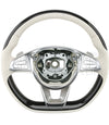 14-17 Mercedes-Benz S550 S600 S63 S65 Piano Black Wood Beige Leather Steering Wheel # 002-460-75-03-8R85