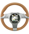 09-13 Porsche 911 Cayman Boxster Steering Wheel Natural Brown # 997-347-803-20-T34