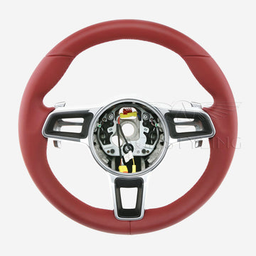 17-24 Porsche Boxster 718 Cayman 911 Steering Wheel Bordeaux Red # 9P1-419-091-EG-OG6