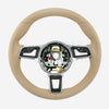 17-19 Porsche 911 Boxster Cayman Steering Wheel Luxor Beige # 9P1-419-091-LJ-9J9