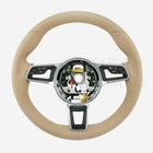 17-24 Porsche Boxster Cayman 911 Steering Wheel Luxor Beige # 9P1-419-091-LJ-9J9