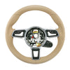 17-19 Porsche 911 Boxster Cayman Steering Wheel Luxor Beige # 9P1-419-091-EB-9J9