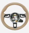 17-24 Porsche Boxster Cayman 911 Steering Wheel Luxor Beige # 9P1-419-091-EB-9J9