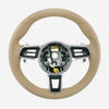 17-19 Porsche 911 Boxster 718 Cayman Steering Wheel Luxor Beige # 9P1-419-091-EG-9J9