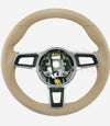 17-24 Porsche Cayman Boxster 911 Steering Wheel Luxor Beige # 9P1-419-091-DS-9J9