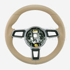 17-24 Porsche 911 Cayman Boxster Steering Wheel Luxor Beige # 9P1-419-091-DS-9J9
