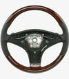 11-12 Mercedes-Benz SL550 SL63 Walnut Wood & Leather Steering Wheel # 230-460-18-76-9E38