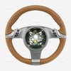 09-13 Porsche 911 Cayman Boxster PDK Brown Leather Steering Wheel # 997-347-803-21-T34