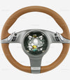 09-13 Porsche 911 Cayman Boxster PDK Brown Leather Steering Wheel # 997-347-803-21-T34