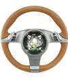 09-13 Porsche 911 Cayman Boxster Brown Leather Steering Wheel # 997-347-803-21-T34