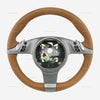 09-13 Porsche 997 Cayman Boxster PDK Steering Wheel Natural Brown # 997-347-803-24-T34