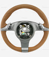 09-13 Porsche 997 Cayman Boxster PDK Steering Wheel Natural Brown # 997-347-803-24-T34