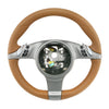 09-13 Porsche 997 Cayman Boxster PDK Steering Wheel Natural Brown # 997-347-803-24-T34