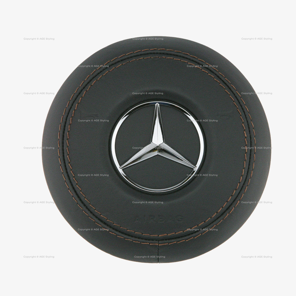 14-20 Mercedes-Benz S450 S560 S63 S65 AMG Driver Airbag Black Leather # 000-860-77-02-8S17