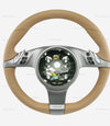 09-13 Porsche 997 Cayman Boxster PDK Steering Wheel Sand Beige Leather # 997-347-803-21-T24