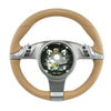 09-13 Porsche 997 Cayman Boxster PDK Steering Wheel Sand Beige Leather # 997-347-803-21-T24