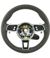 17-20 Porsche Panamera Hybrid PDK Steering Wheel Gray Leather # 971-419-091-DJ-OE5