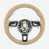 16-19 Porsche 911 Cayman Boxster Macan Steering Wheel Luxor Beige # 95B-419-091-EC-9J9