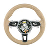 16-19 Porsche 911 Cayman Boxster Macan Steering Wheel Luxor Beige # 95B-419-091-EC-9J9