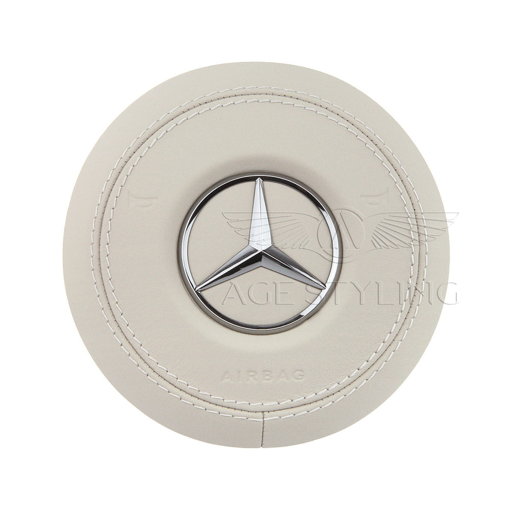 15-21 Mercedes-Benz S450 S560 S63 S65 AMG Driver Airbag Porcelain Leather  # 000-860-77-02-1B55