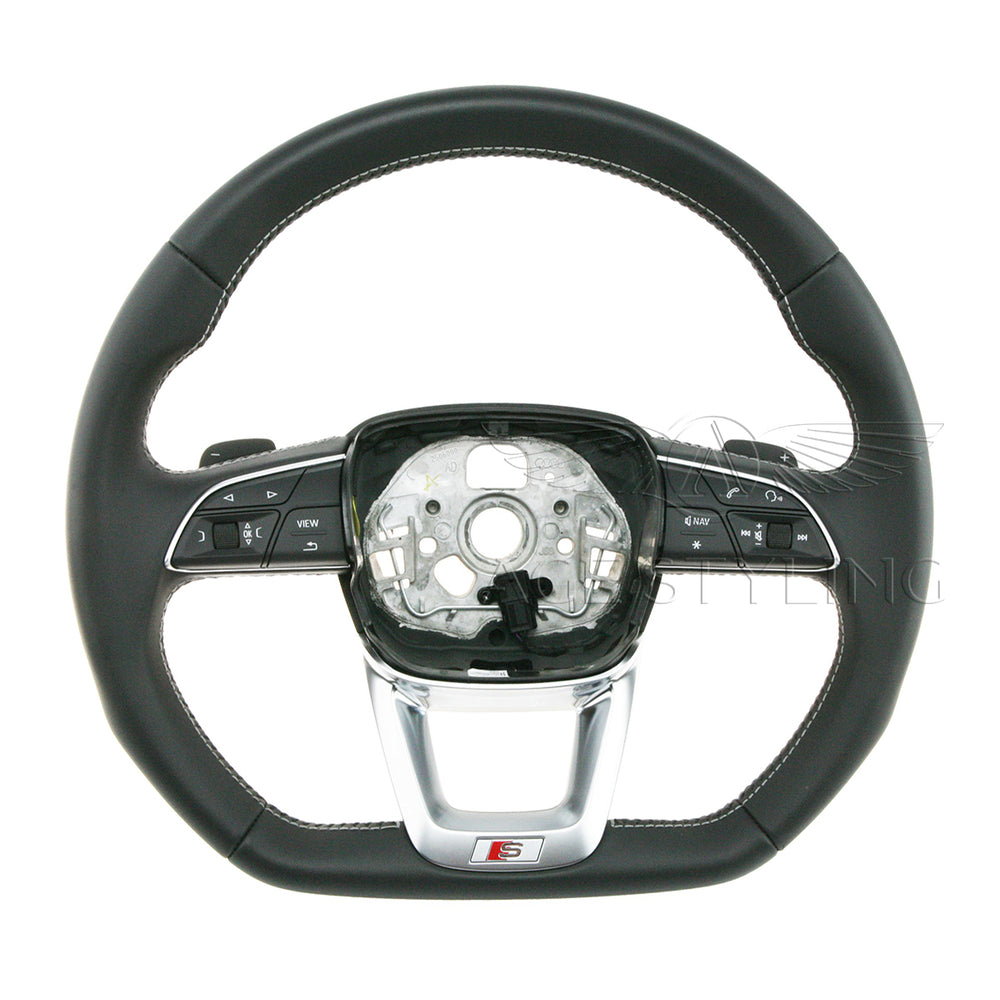 19-21 Audi SQ5 Flat Bottom Steering Wheel w Gear Shift Paddles # 80A-419-091-BT-JAJ